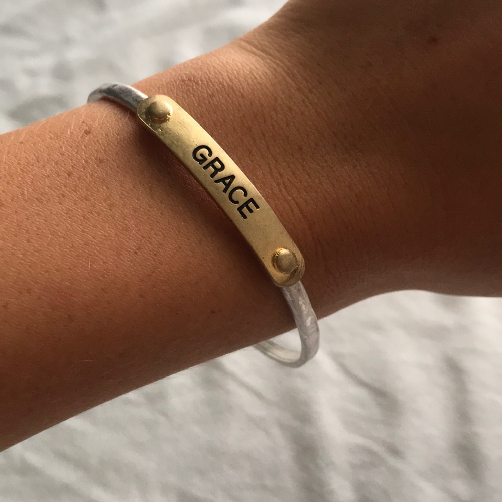 Gold and silver “Grace” bracelet